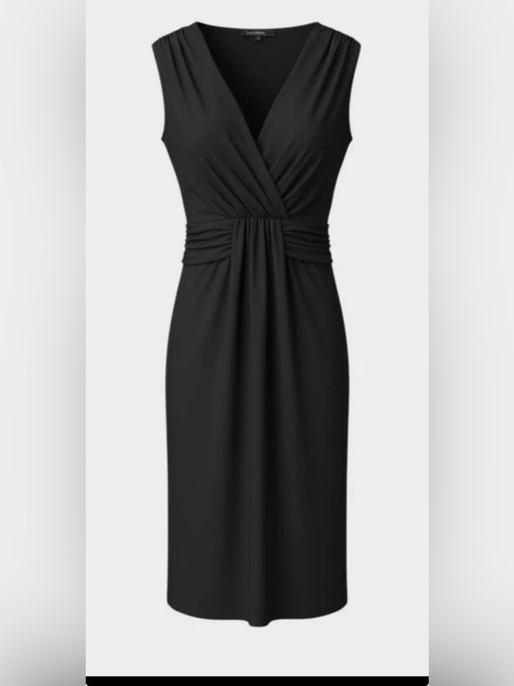 Love Stitch Black Sleeveless Wrap Dress Size L